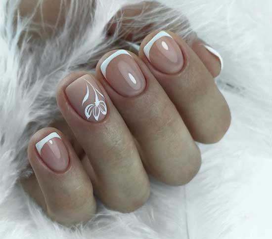 Ongles courts + beige