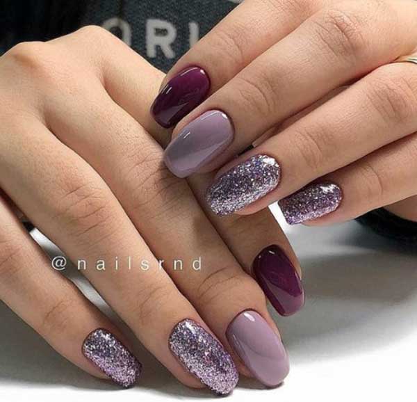 Color design with gel polish 2018