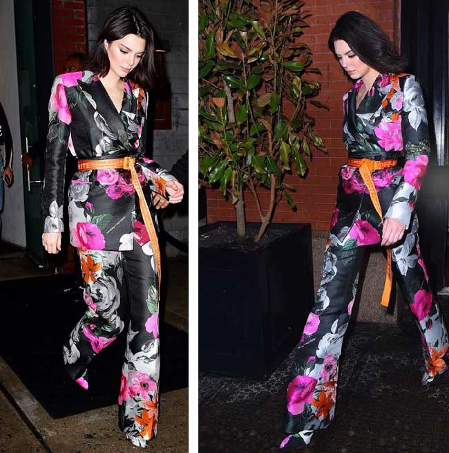 Trouser suit-print