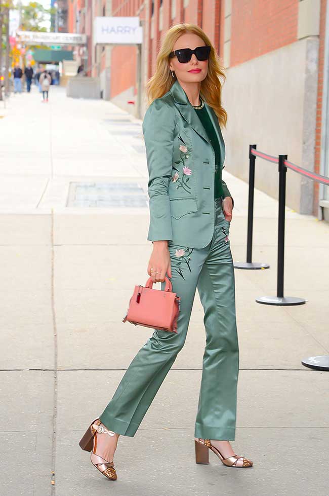 Floral Embroidered Suit