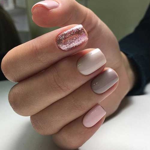 Pale pink manicure: fashion design ideas, new items spring 2018 photo