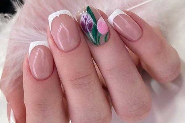 Pale pink manicure: fashion design ideas, new items spring 2018 photo 5