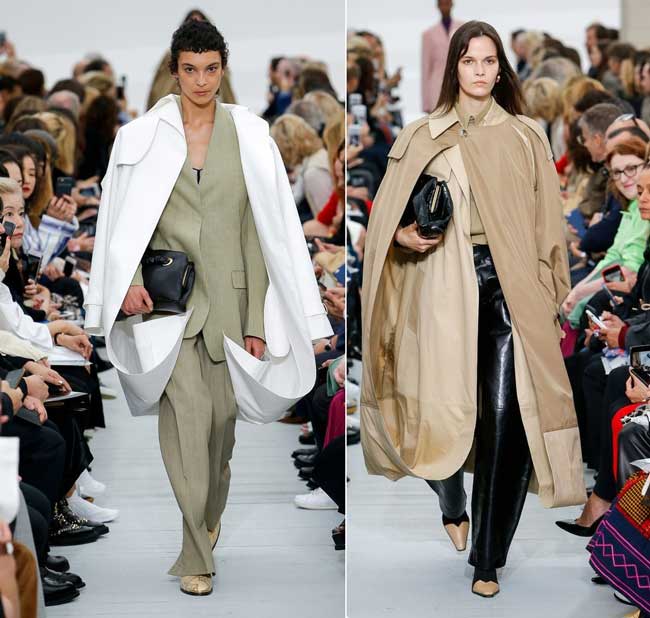 Asymmetric cut fashionable raincoats and trench coats