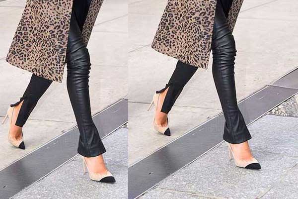 Stylish trousers with slits: a great replacement for skinny jeans, photo with what to wear