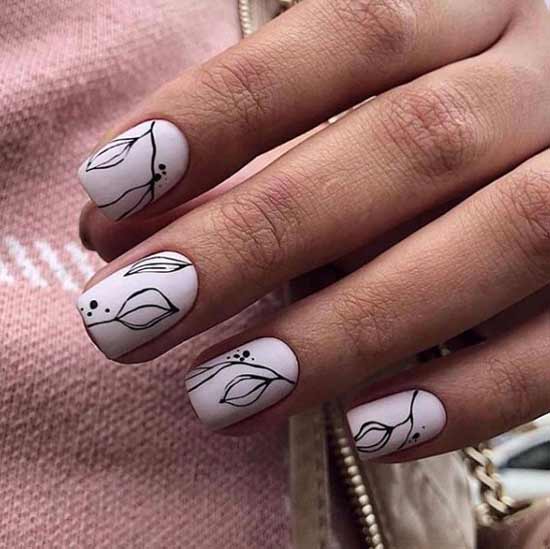 Milk spring manicure