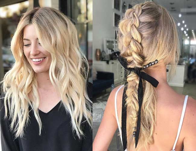 Haircuts and hairstyles for a romantic style of dress