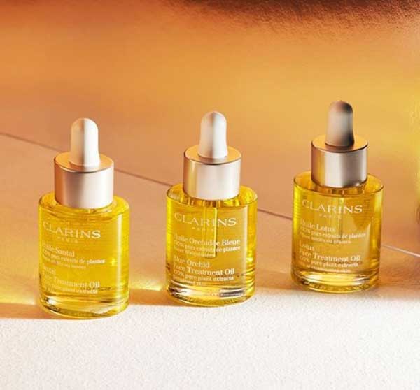 Huiles de luxe pour le visage Clarins