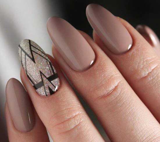 Beautiful elegant manicure