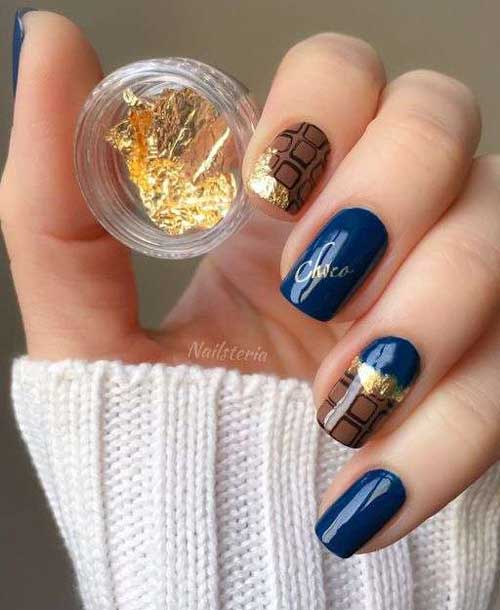 Milk chocolate manicure ideas