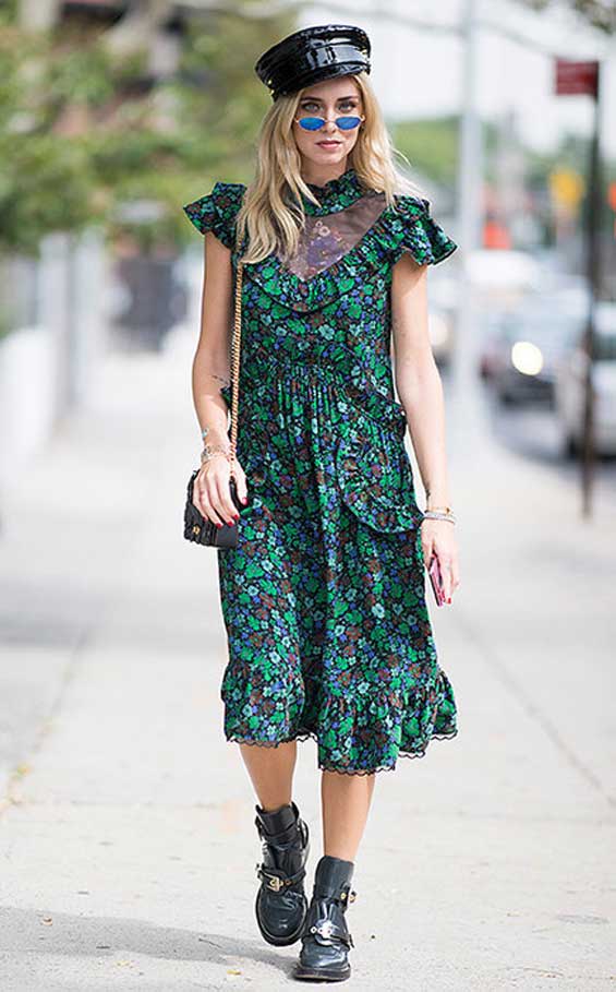 What to complement a floral dress with