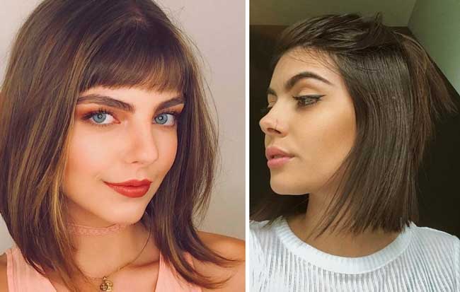 Haircut trends for medium hair: minimalism, asymmetry