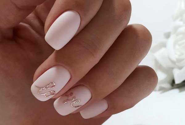 Light pink manicure