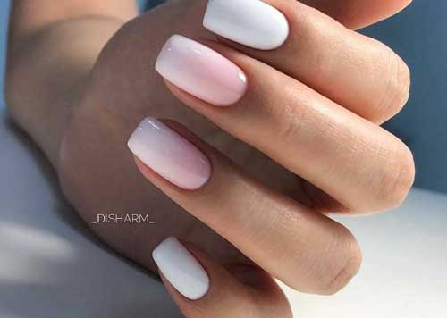 Vernis clair + dégradé