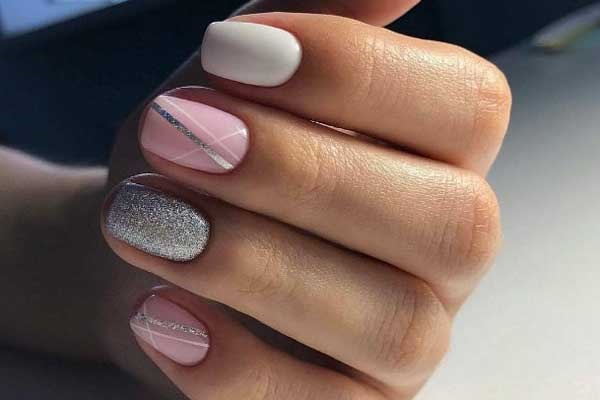 There is a choice: ideas for manicure with light varnish photo