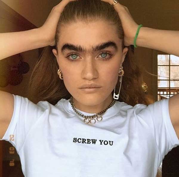 What shape of eyebrows is already out of fashion