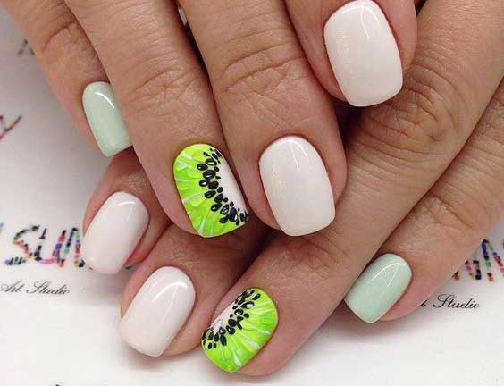 Fruit in manicure