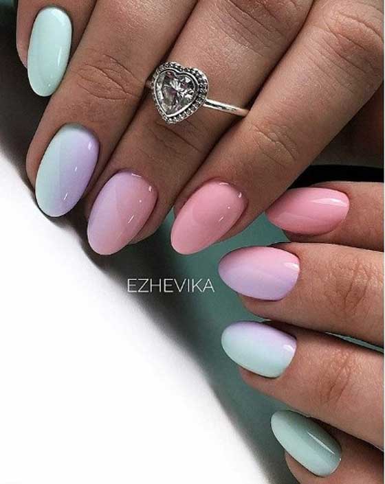 Gradient on nails