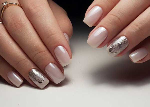 Beige and silver pattern