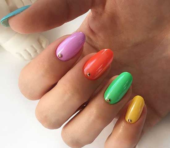 Colorful manicure