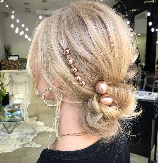 Belle coiffure de soirée