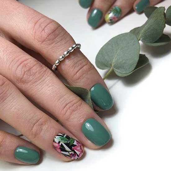 Green matte and pattern