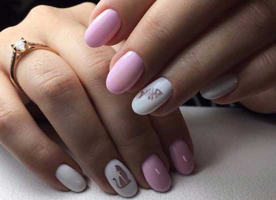 Pink manicure