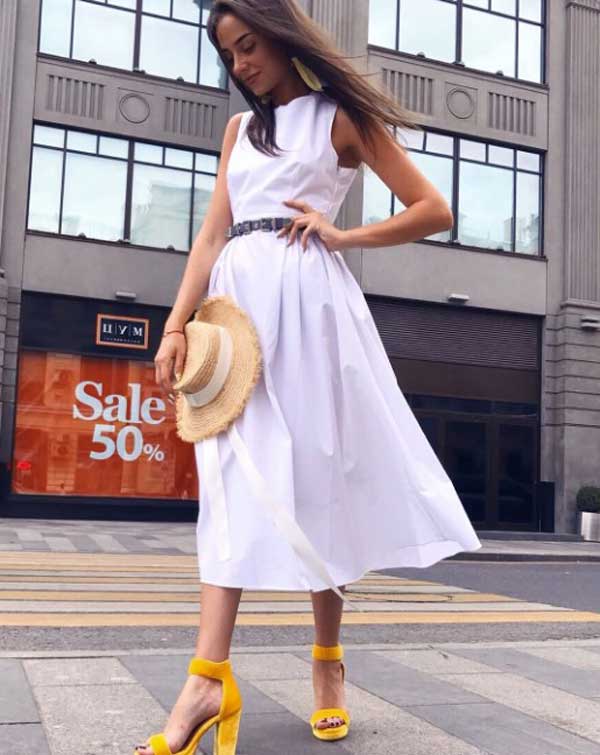 White dress - trend for summer