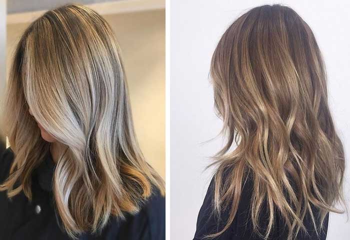 Bronde hair color