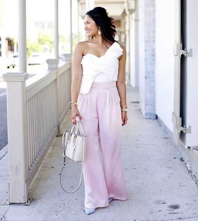 What to wear with wide leg pants this summer