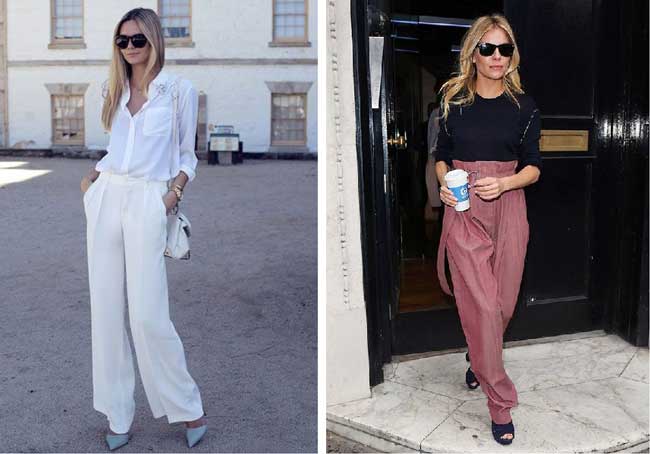 Wide leg pants with what to wear in summer