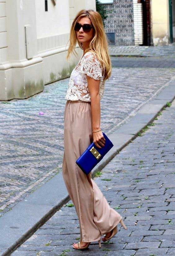 Wide leg pants for the summer with what to wear