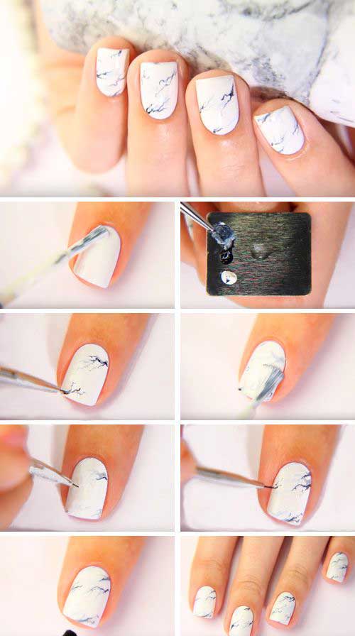 Comment créer un effet marbré sur vos ongles