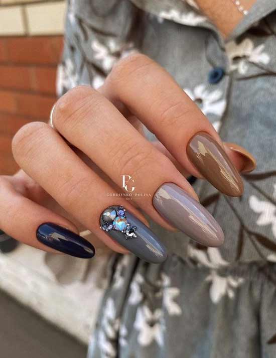 Cool contrasting nail designs