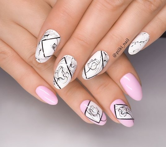 Beaux dessins d'ongles