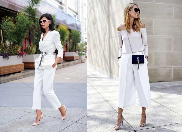 Light culottes for the office