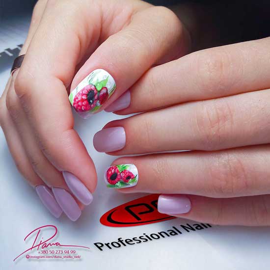 Design fruité sur les ongles