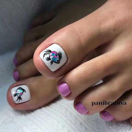 Marine theme - pedicure