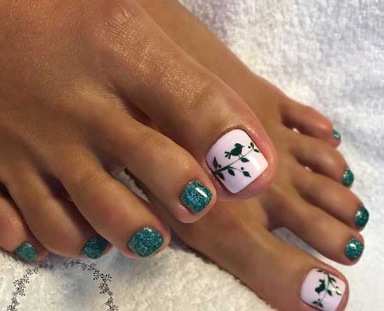 Green pedicure