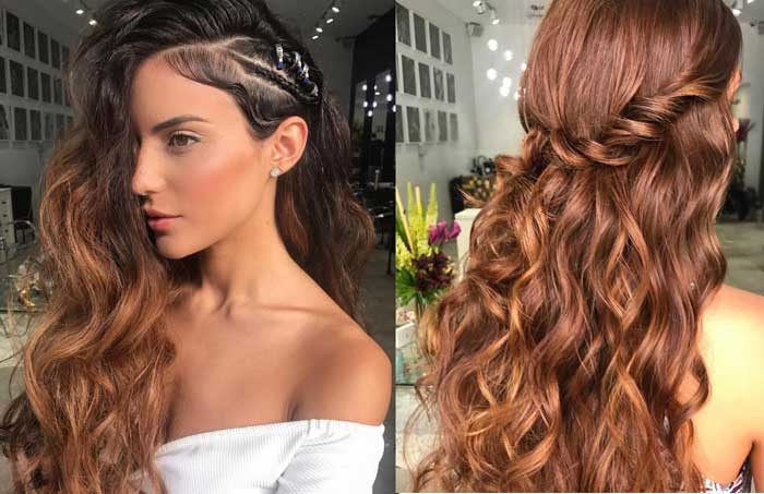 Nuances de cheveux roux