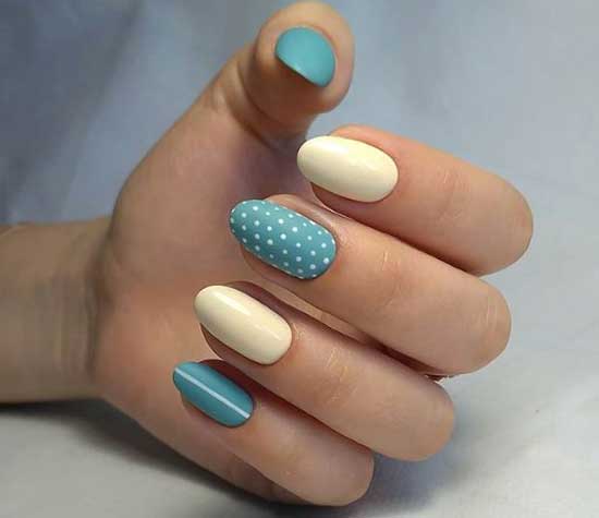 Pastel shades in manicure - ideas