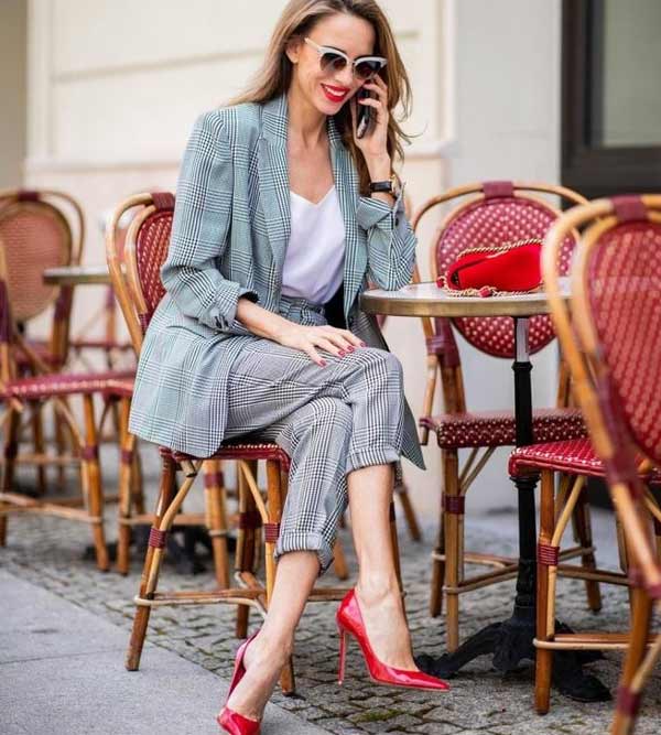 Shoes, bag and matching lipstick