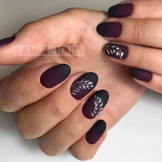 Matte dark with twigs