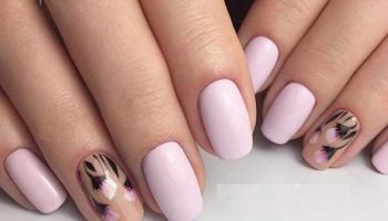 Naked manicure in minimalism