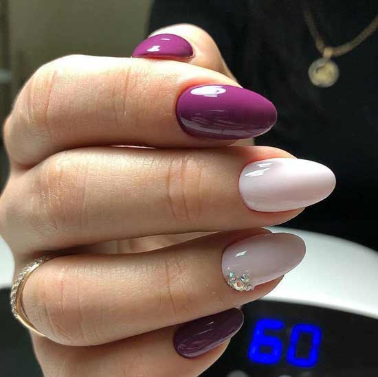 Actual nail design - two colors