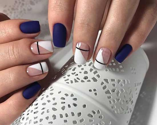 Examples of fashionable manicure