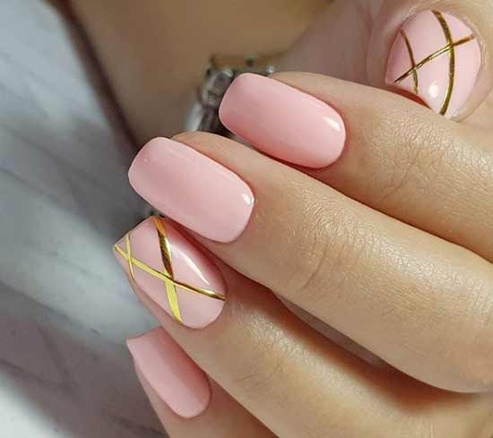 Dusty rose - conception d'ongles pour le bureau