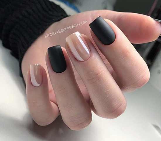 Flesh-gloss and matt black