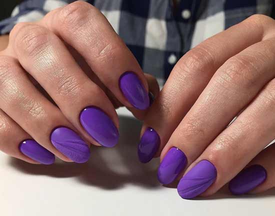 Purple manicure