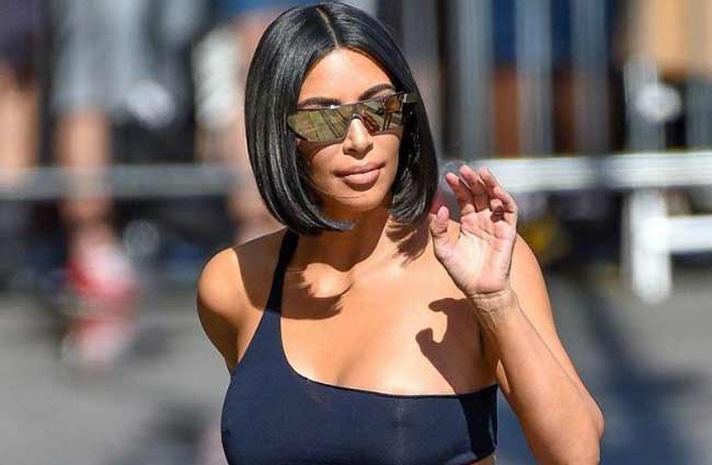 La coiffure de Kim Kardashian