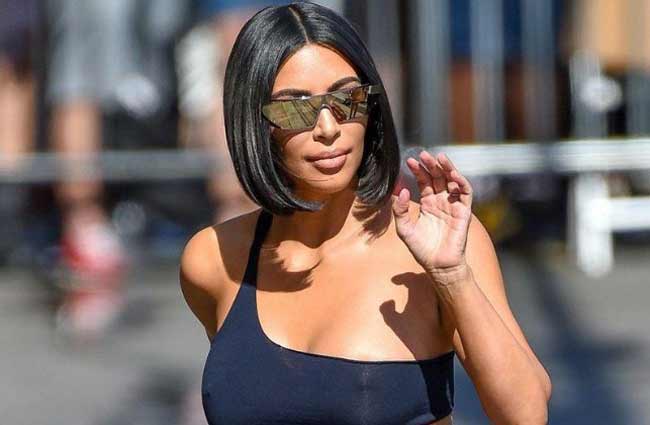 Kim Kardashian's hairstyle